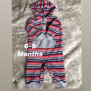 Boys jumpsuit with hoodie